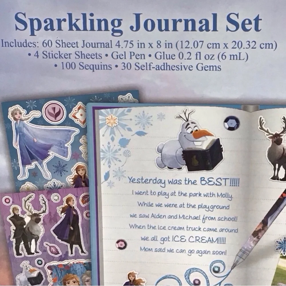 Disney’s Frozen II Sparkling Journal Set (NWT)